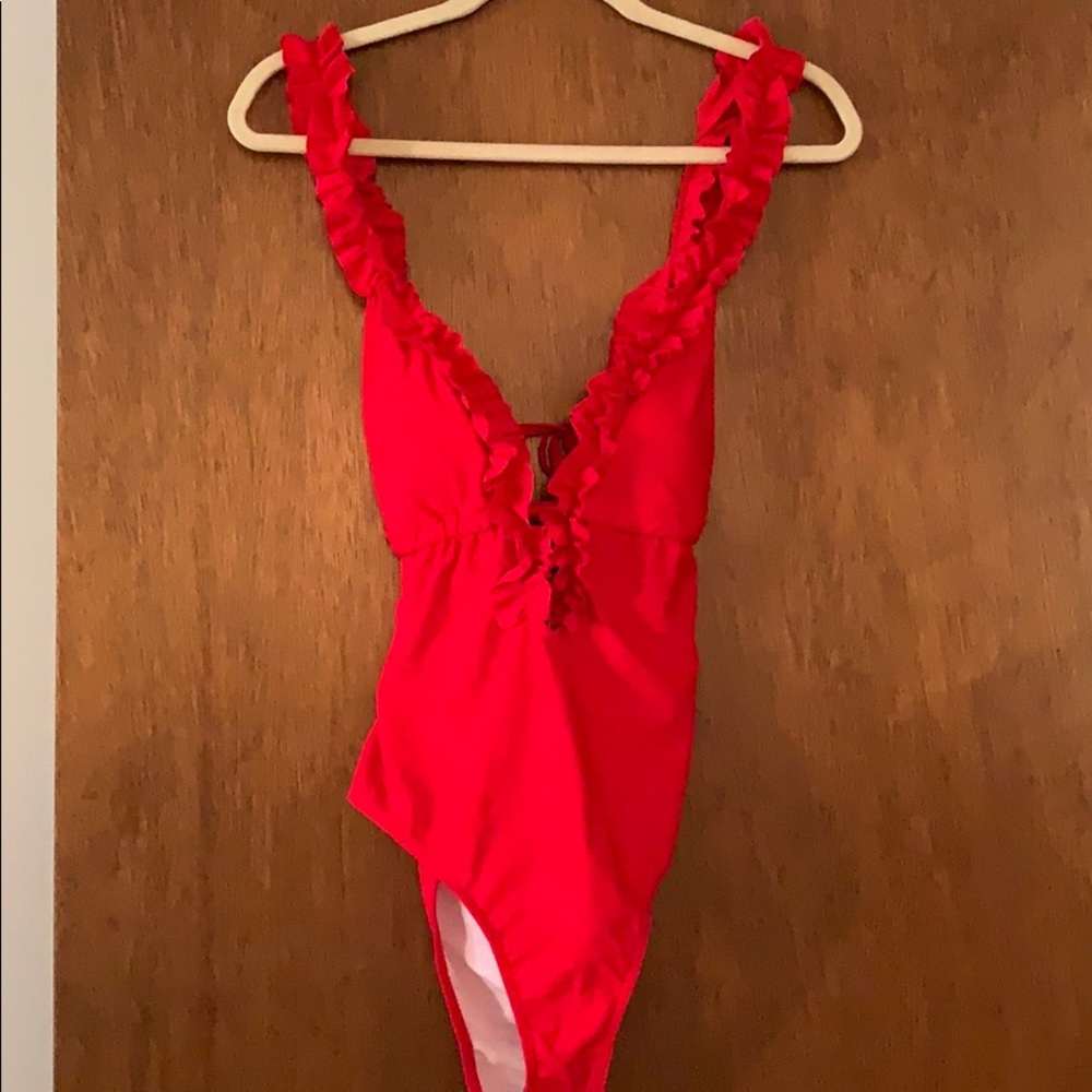 Brand New Red Shein One Piece Bathing Suit